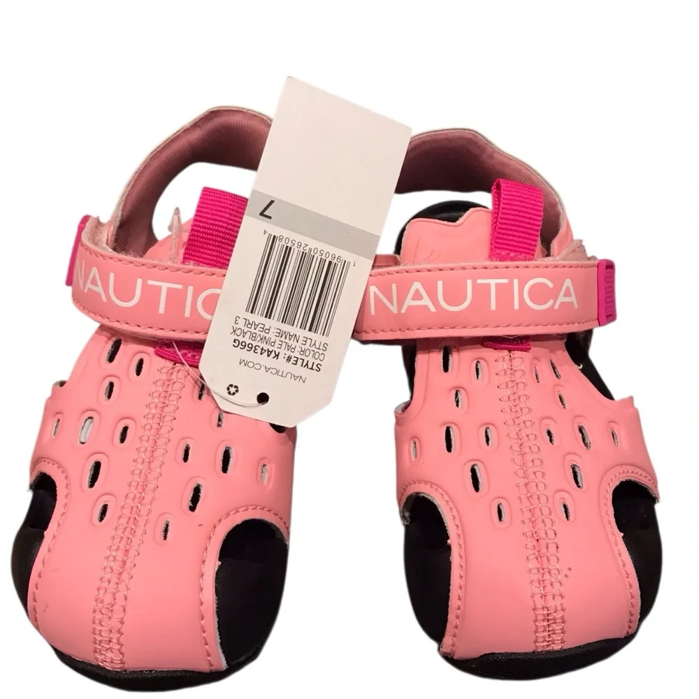 Nautica Pearl 3 Sandals Beach Water Shoes Toddler‎ Girl's Size 7  Pink NWT